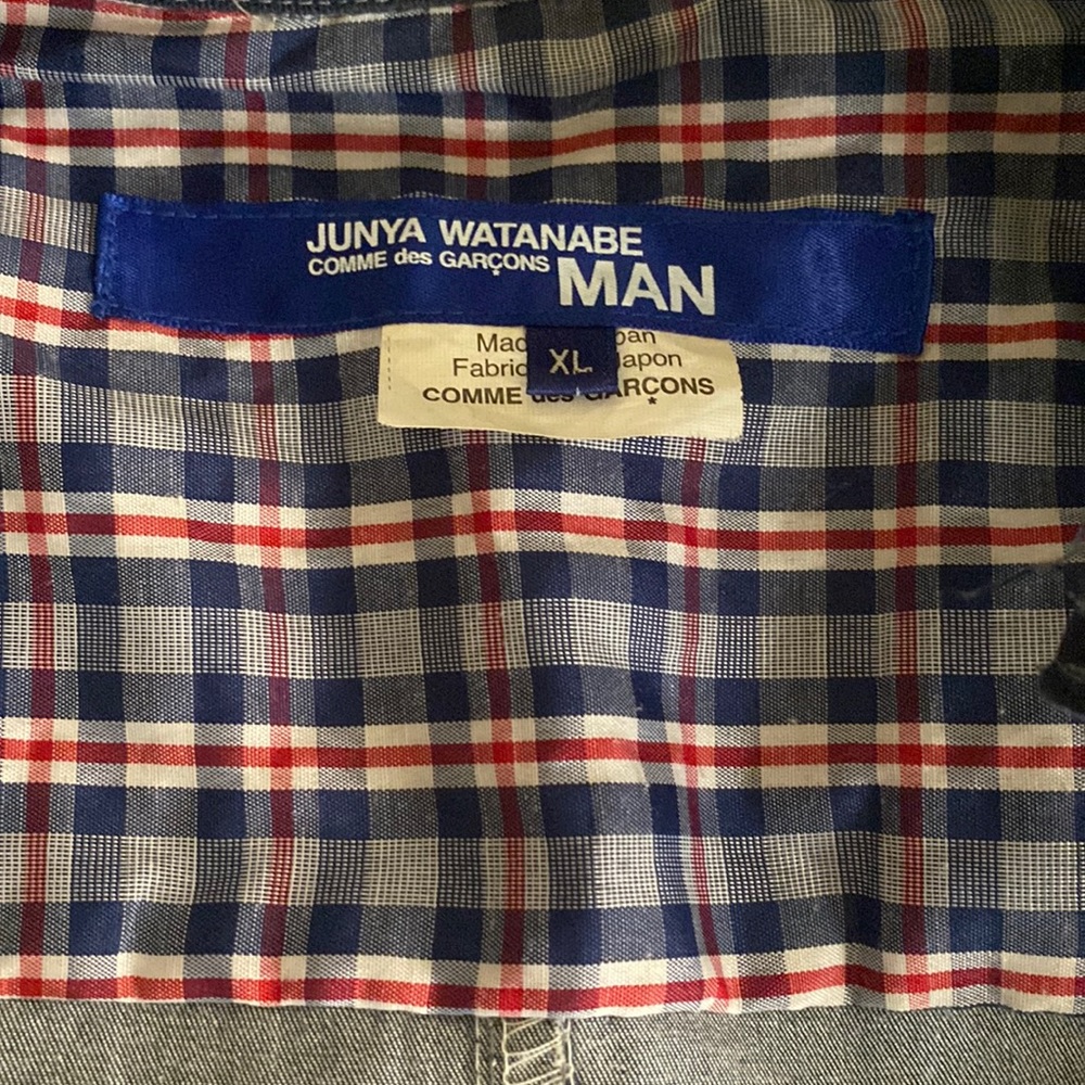 junya wantanabe x comme des garcons collab denim jacket